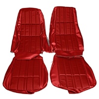 1971-73 Mustang Deluxe/Grande Front Bucket Seat Upholstery Set - Vermilion