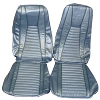 1971-73 Mustang Mach 1 Fastback Front & Rear Upholstery Set - Dark Blue