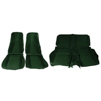 1971-73 Mustang Mach 1 Fastback Front & Rear Upholstery Set - Green