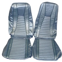1971-73 Mustang Mach 1 Front Bucket Seats Upholstery Set - Blue