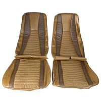 1971-73 Mustang Mach 1 Front Bucket Seats Upholstery Set - Ginger