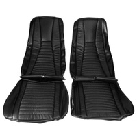 1971-73 Mustang Mach 1 Front Bucket Seats Upholstery Set - Vermilion