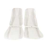1971-73 Mustang Mach 1 Front Bucket Seats Upholstery Set - White