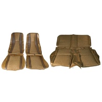 1971-73 Mustang Mach Convertible 1 Style Rear Bench Seat Upholstery Set - Ginger