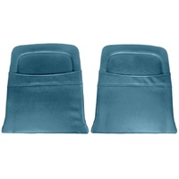 1965-66 Mustang Pony Back Panels Map Pockets - 1966 Blue