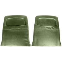 1965-66 Mustang Pony Back Panels Map Pockets - Ivy Gold