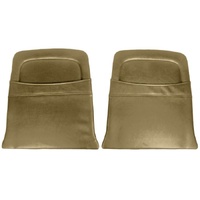 1965-66 Mustang Pony Back Panels Map Pockets - Palomino