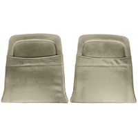 1965-66 Mustang Pony Back Panels Map Pockets - Parchment