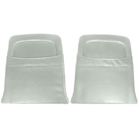 1965-66 Mustang Pony Back Panels Map Pockets - White