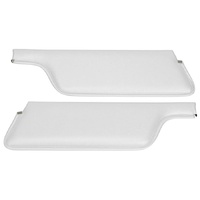 1967-68 Mustang Convertible Standard Sunvisors - White