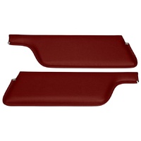 1967-68 Mustang Convertible Standard Sunvisors - Red