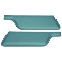 1967-68 Mustang Convertible Standard Sunvisors - Turquoise