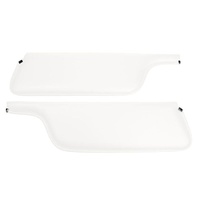 1969-73 Mustang Convertible Standard Sunvisors - White