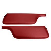 1969-73 Mustang Convertible Standard Sunvisors - Vermilion