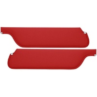 1965-66 Mustang Coupe Standard Sunvisors - Red