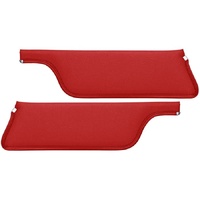 1967-68 Mustang Coupe Standard Sunvisors - Red