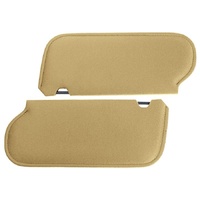 1984-93 Mustang Coupe/Hatchback Cloth Sunvisors - Tan