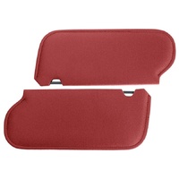 1984-93 Mustang Coupe/Hatchback Cloth Sunvisors - Canyon Red