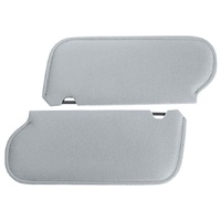 1984-93 Mustang Coupe/Hatchback Cloth Sunvisors - Light Grey