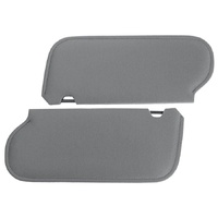 1984-93 Mustang Coupe/Hatchback Cloth Sunvisors - Titanium Grey
