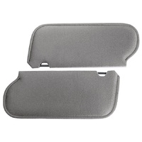 1984-93 Mustang Coupe/Hatchback Cloth Sunvisors - Opal Grey