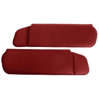 1983-93 Mustang Convertible Cloth Sunvisors - Bright Red