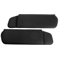 1983-93 Mustang Convertible Cloth Sunvisors - Dark Charcoal