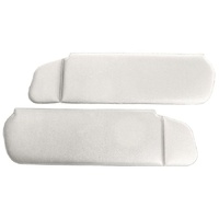 1983-93 Mustang Convertible Cloth Sunvisors - Snow White