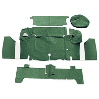 1965-66 Mustang Coupe Trunk Carpet Kit (Nylon) Olive Green
