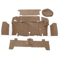 1965-66 Mustang Convertible Trunk Carpet Kit (Nylon) Saddle