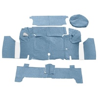 1965-66 Mustang Convertible Trunk Carpet Kit (Nylon) Light Blue