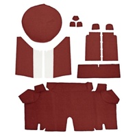 1965-66 Mustang 2+2 Trunk Carpet Kit (80/20) Maroon