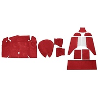 1967-68 Mustang Coupe Trunk Carpet Kit (80/20) Bright Red