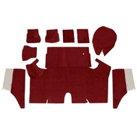 1967-68 Mustang 2+2 Trunk Carpet Kit (Nylon) Red