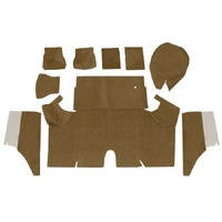 1967-68 Mustang 2+2 Trunk Carpet Kit (Nylon) Saddle
