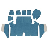 1967-68 Mustang 2+2 Trunk Carpet Kit (Nylon) Light Blue