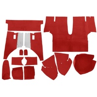 1971-73 Mustang 2+2 Trunk Carpet Kit (Nylon) Red