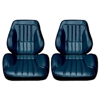 1967-72 Chevy Truck Touring II Assembled Reclining Bucket Seats - Blue