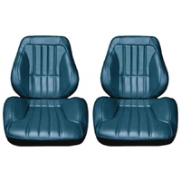 1967-72 Chevy Truck Touring II Assembled Reclining Bucket Seats - Dark Blue