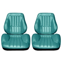 1967-72 Chevy Truck Touring II Assembled Reclining Bucket Seats - Turquoise