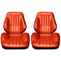 1967-72 Chevrolet Truck Touring II Assembled Reclining Bucket Seats - Orange