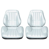 1967-72 Chevrolet Truck Touring II Assembled Reclining Bucket Seats - White