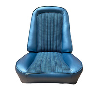 1971-72 Chevrolet Truck-K5 Front Bucket Seat Upholstery Set w/ Walrus Grain Inserts - Black