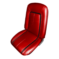 1967 Camaro Coupe Deluxe Front & Rear Upholstery Set w/ Bucket Seats - Turquoise