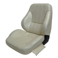 1968-69 Firebird Custom Touring II Assembled Reclining Bucket Seats - 1968 Parchment
