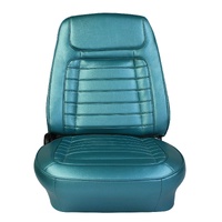 1968 Camaro Deluxe OEM Reclining Bucket Seats - Green/Gold