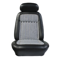 1969 Camaro Deluxe OEM Reclining Bucket Seats w/ Houndstooth Inserts