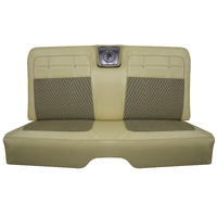 1962 Impala 2 Door Standard Hardtop Rear Bench Seat Upholstery Set Barber Pole - Green