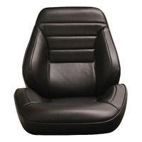 1965 Chevelle/El Camino Touring II Assembled Reclining Bucket Seats - Black