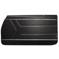 1969 LeMans/GTO Pre-Assembled Front Door Panels - Black